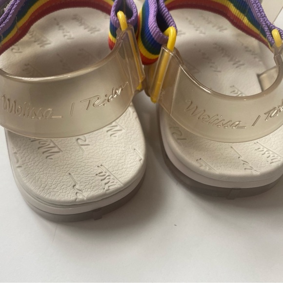 MINI MELISSA Papete Rider Rainbow Glitter Sandals - Picture 6 of 7